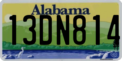 AL license plate 13DN814