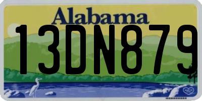 AL license plate 13DN879