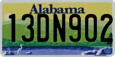 AL license plate 13DN902