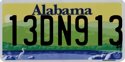 AL license plate 13DN913