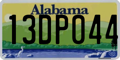 AL license plate 13DP044
