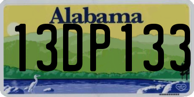 AL license plate 13DP133