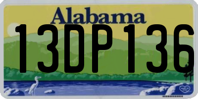 AL license plate 13DP136