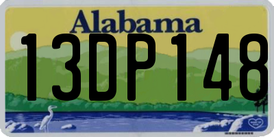AL license plate 13DP148