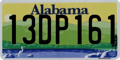 AL license plate 13DP161