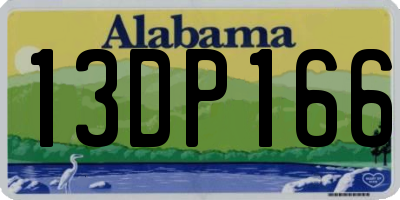 AL license plate 13DP166