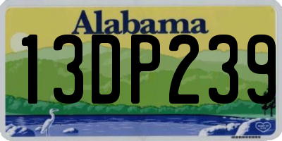 AL license plate 13DP239