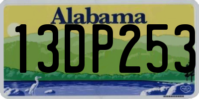 AL license plate 13DP253