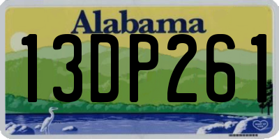AL license plate 13DP261