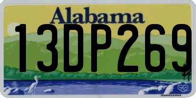 AL license plate 13DP269
