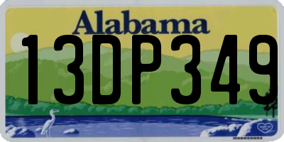 AL license plate 13DP349