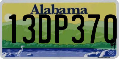 AL license plate 13DP370