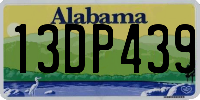 AL license plate 13DP439