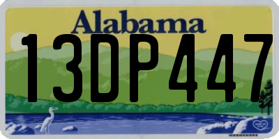 AL license plate 13DP447