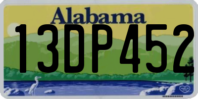 AL license plate 13DP452