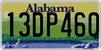 AL license plate 13DP460