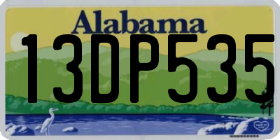 AL license plate 13DP535