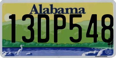 AL license plate 13DP548