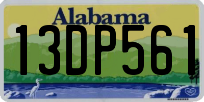 AL license plate 13DP561