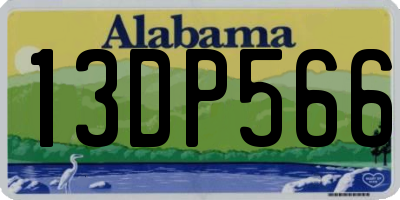 AL license plate 13DP566
