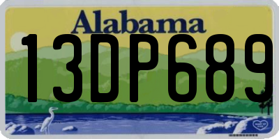 AL license plate 13DP689