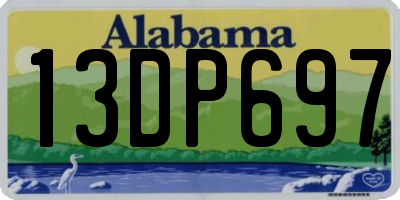 AL license plate 13DP697