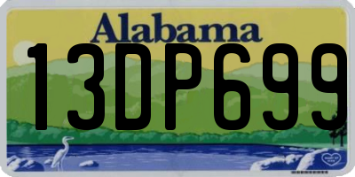 AL license plate 13DP699