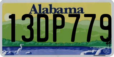 AL license plate 13DP779