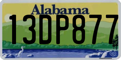 AL license plate 13DP877