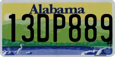 AL license plate 13DP889
