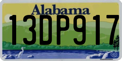 AL license plate 13DP917