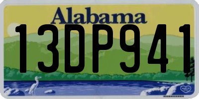 AL license plate 13DP941