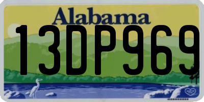 AL license plate 13DP969