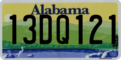 AL license plate 13DQ121