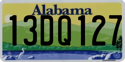 AL license plate 13DQ127