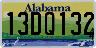 AL license plate 13DQ132