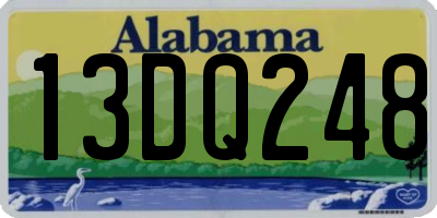 AL license plate 13DQ248