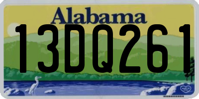 AL license plate 13DQ261
