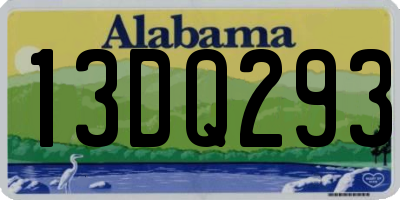 AL license plate 13DQ293