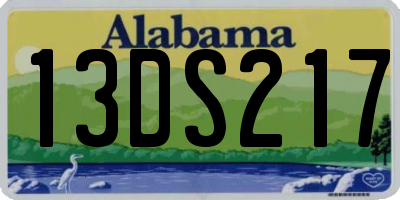 AL license plate 13DS217