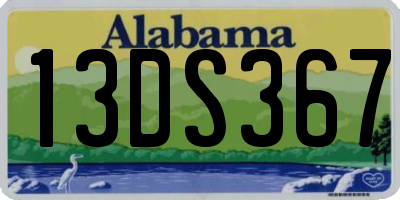 AL license plate 13DS367