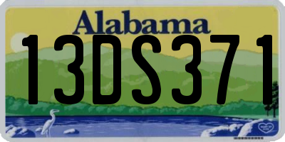 AL license plate 13DS371