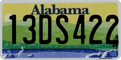 AL license plate 13DS422