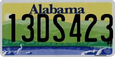 AL license plate 13DS423