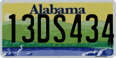 AL license plate 13DS434