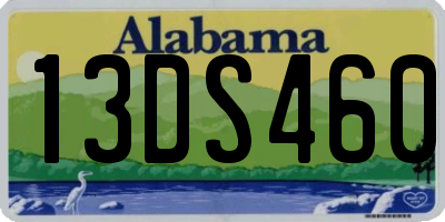 AL license plate 13DS460