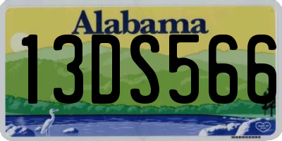 AL license plate 13DS566