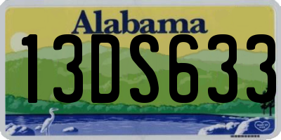 AL license plate 13DS633