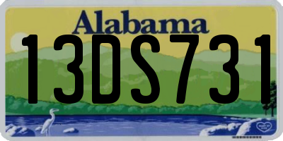 AL license plate 13DS731