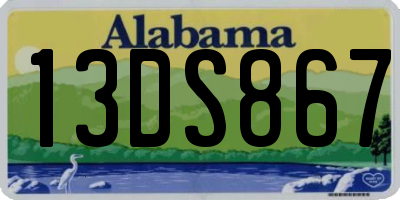 AL license plate 13DS867